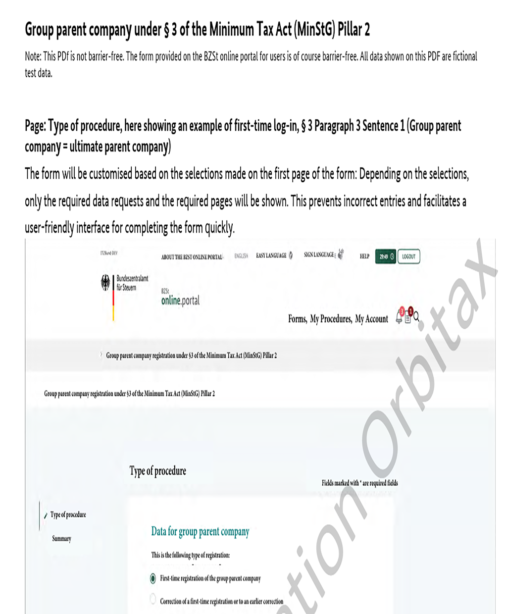 Germany Pillar 2 Notification Form (English)