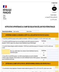 France Pillar 2 2065-INT-SD - Notification Form thumbnail