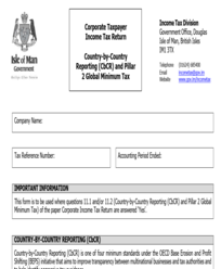Isle of Man Pillar 2 Country-by-Country Reporting (CbCR) and Pillar 2 Global Minimum Tax Form thumbnail