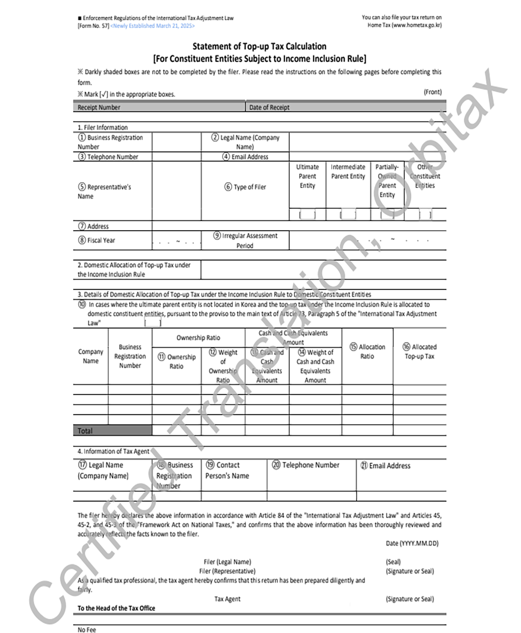 Official Form (Translated)